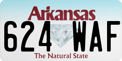 AR license plate 624WAF