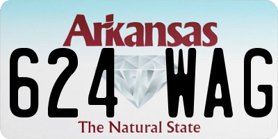 AR license plate 624WAG