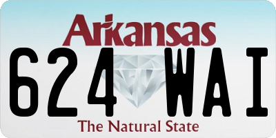 AR license plate 624WAI