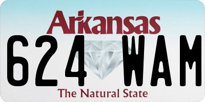 AR license plate 624WAM