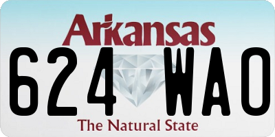 AR license plate 624WAO
