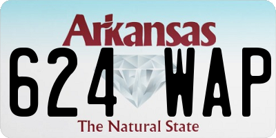AR license plate 624WAP