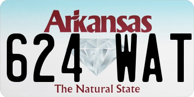 AR license plate 624WAT