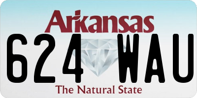 AR license plate 624WAU