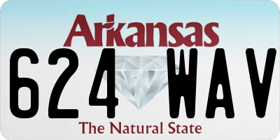 AR license plate 624WAV