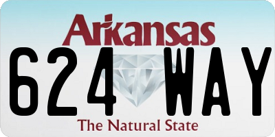 AR license plate 624WAY