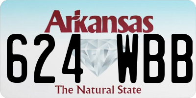 AR license plate 624WBB