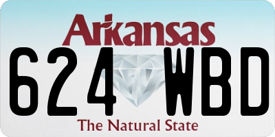 AR license plate 624WBD