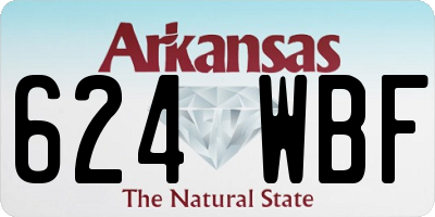 AR license plate 624WBF