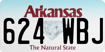 AR license plate 624WBJ