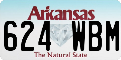 AR license plate 624WBM