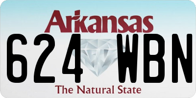 AR license plate 624WBN