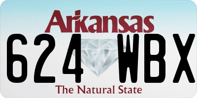 AR license plate 624WBX