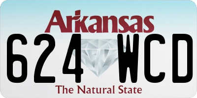 AR license plate 624WCD