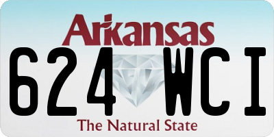 AR license plate 624WCI