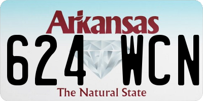 AR license plate 624WCN