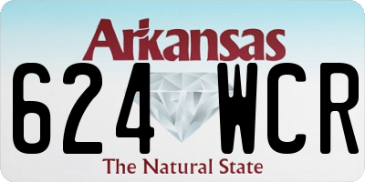 AR license plate 624WCR