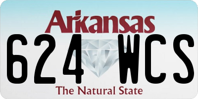 AR license plate 624WCS
