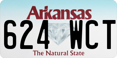 AR license plate 624WCT