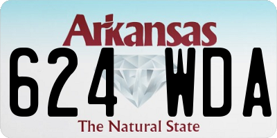 AR license plate 624WDA