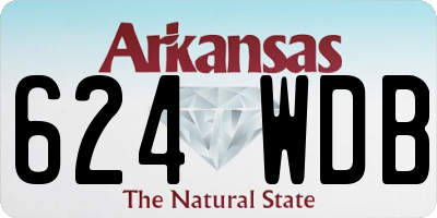 AR license plate 624WDB
