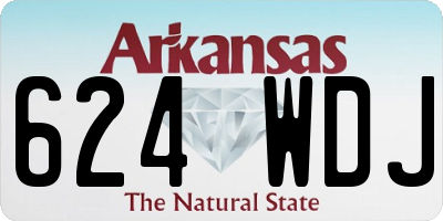 AR license plate 624WDJ