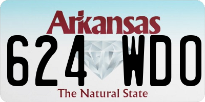 AR license plate 624WDO