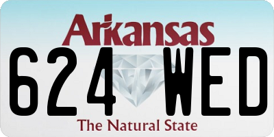 AR license plate 624WED