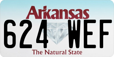 AR license plate 624WEF