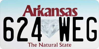 AR license plate 624WEG