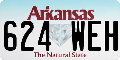 AR license plate 624WEH