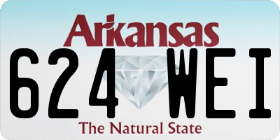 AR license plate 624WEI