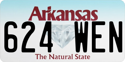 AR license plate 624WEN