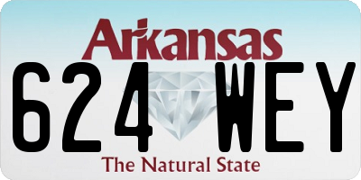 AR license plate 624WEY