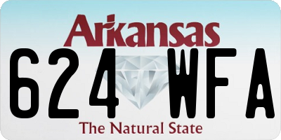 AR license plate 624WFA