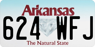 AR license plate 624WFJ