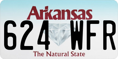 AR license plate 624WFR