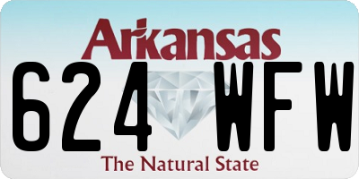 AR license plate 624WFW