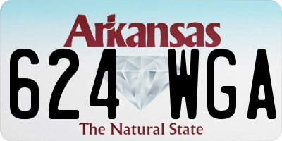 AR license plate 624WGA