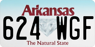 AR license plate 624WGF