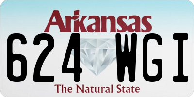 AR license plate 624WGI