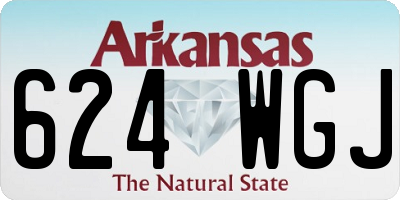 AR license plate 624WGJ