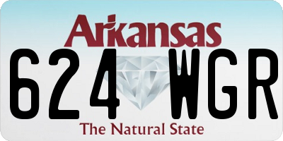 AR license plate 624WGR