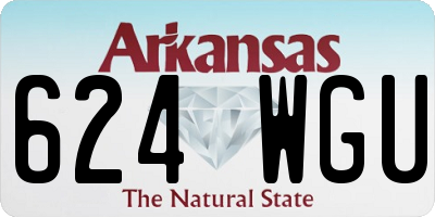 AR license plate 624WGU
