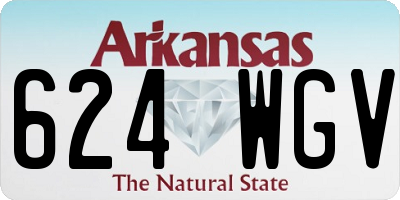 AR license plate 624WGV