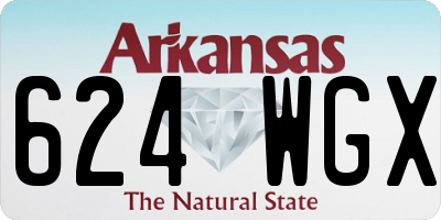 AR license plate 624WGX