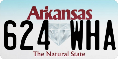 AR license plate 624WHA