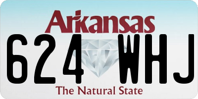 AR license plate 624WHJ
