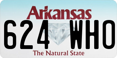 AR license plate 624WHO