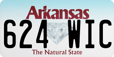 AR license plate 624WIC